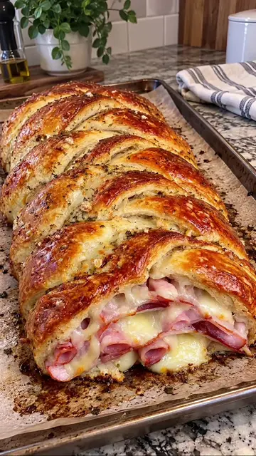 Ham and Cheese Crescent Roll Bake Full recipe 👇(#crispy #food #recipeideas 
