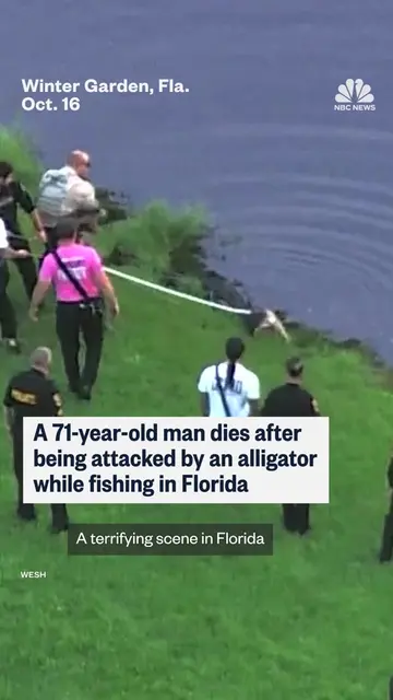 A 71-year-old man died after an alligator attacked him while he was fishing in F