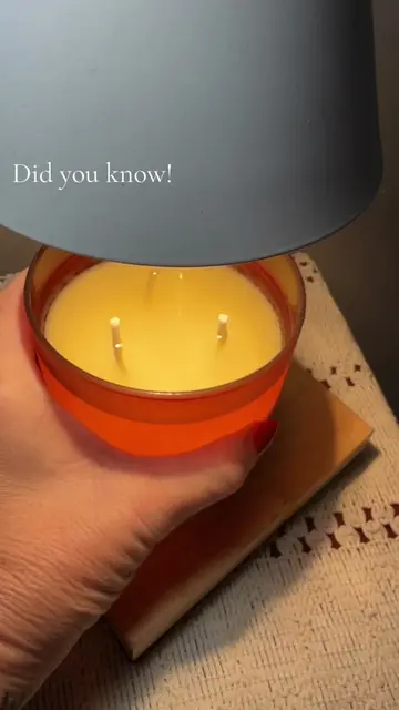 Pour out the melted wax on top when you can’t smell your candle any longer! 🕯️ 