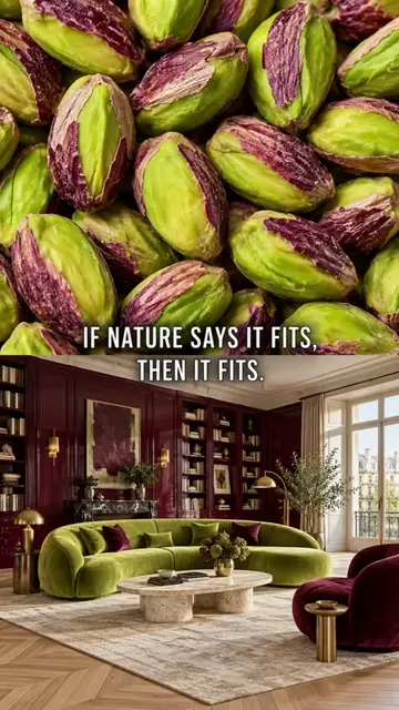 Nature got the colours right first. 🌿 From pistachio greens and rich fig purple