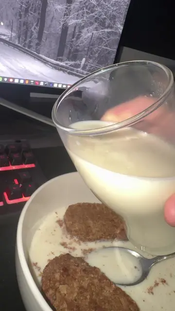 I think there’s more than just milk and glass. Let me talk to the glass. 