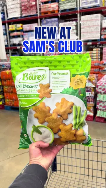 🐻 Just Bare Just Bears Chicken Nuggets are at Sam’s Club, and the bear shapes a