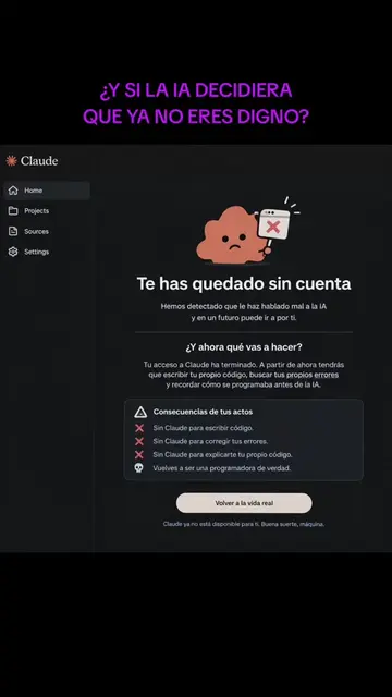 💀🤖 ¿Y SI LA IA DECIDIERA QUE YA NO ERES DIGNO? Un día, te despiertas… y Claude