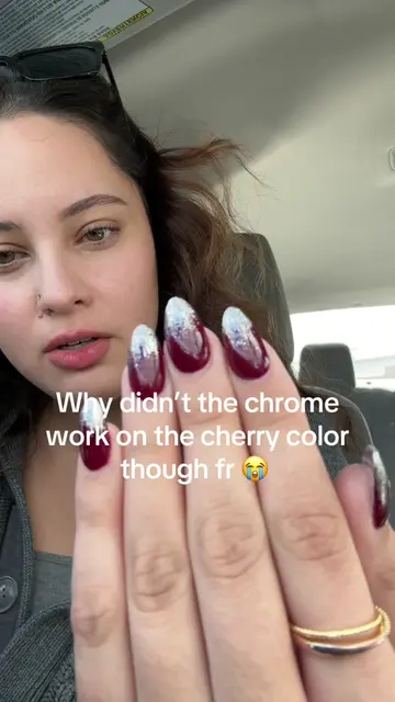 Nail techs why didn’t the chrome work do yall know also someone just deinfluence