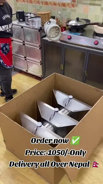 No ventilation in the kitchen? This portable exhaust fan helps remove smoke, hea