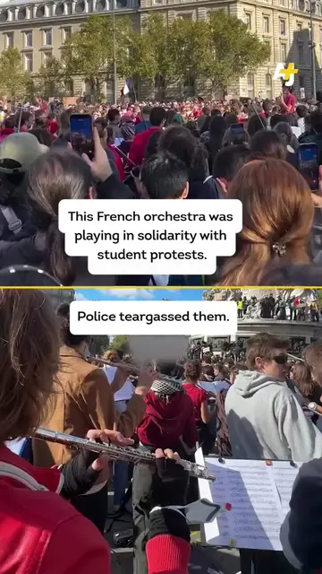 This orchestra in Paris was teargassed while performing a protest song from “The