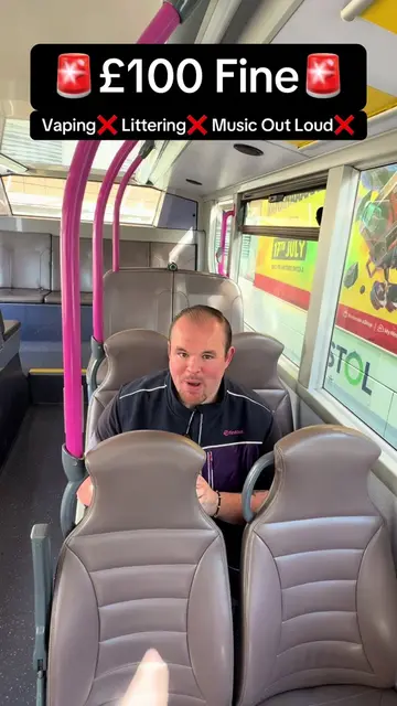 From today, vaping on the bus, littering in the bus and playing music out loud o