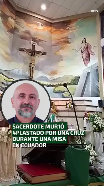 Tras el accidente, feligreses de la parroquia Nuestra Señora del Perpetuo Socorr
