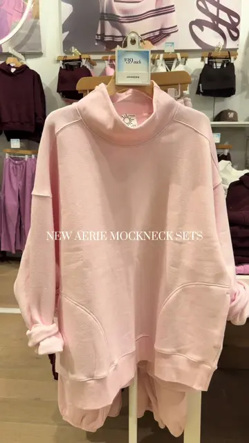 NEW @aerie mockneck sweat sets! 🤍 linked on shop my! #aerieset #sweatset #mockn