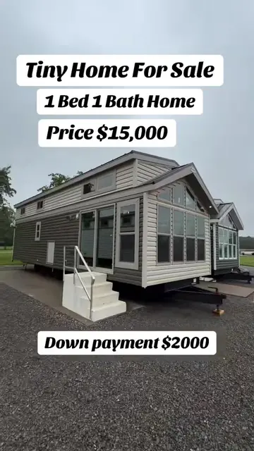 Tiny home for sale 1Bed 1 Bath 🛀 home 🏡 #tinyhouse #modularhomes #tinyhome #ho