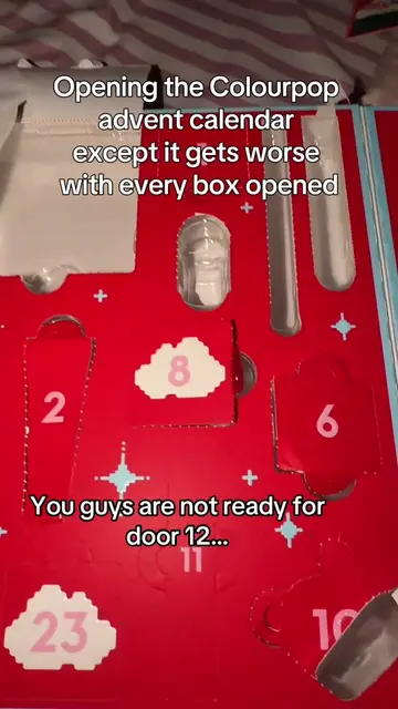 FINALLY OPENING DOOR 12… I really almost gave up halfway… Colourpop what are we 