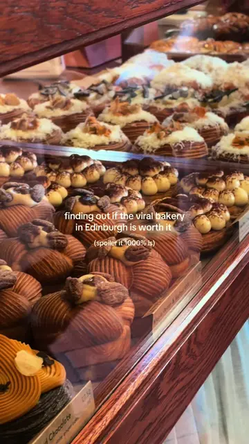 a viral bakery in edinburgh which is definitely worth the hype. genuinely two of