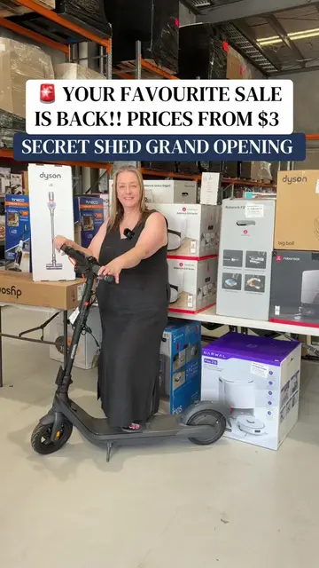 🎪 Secret Shed warehouse sale.. household goods & electrical at new location! Sa
