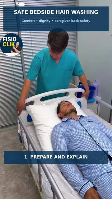🚨 DID YOU KNOW THERE'S A SAFER WAY TO WASH A BEDBOUND PATIENT'S HAIR? Patient c