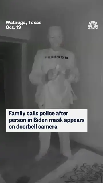A family in North Texas contacted the police after witnessing a person wearing a