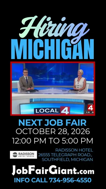 POV: YOU JUST FOUND OUT ABOUT A DETROIT JOB FAIR! 👀 October 28, 2026, noon–5 PM