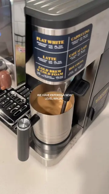 a frothy latte on the ninja luxe is unmatched @Ninja Kitchen #ninjaluxecafé #fro