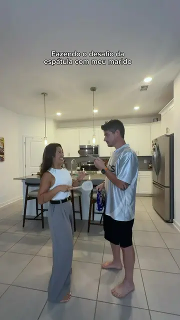 Desafio da espátula 😂  #casal #humor 
