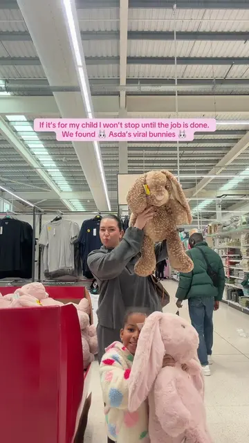 @George At Asda viral bunnies secured and going home safely 🐰✨💕🦌 #asdabunny #