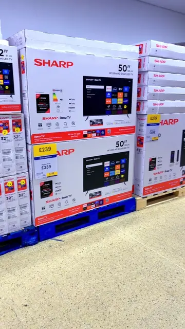 📺🔥 TESCO TV DEALS – 21 OCTOBER! 🛒 Looking for a new TV? 👀 Sharp 50-inch 4K S