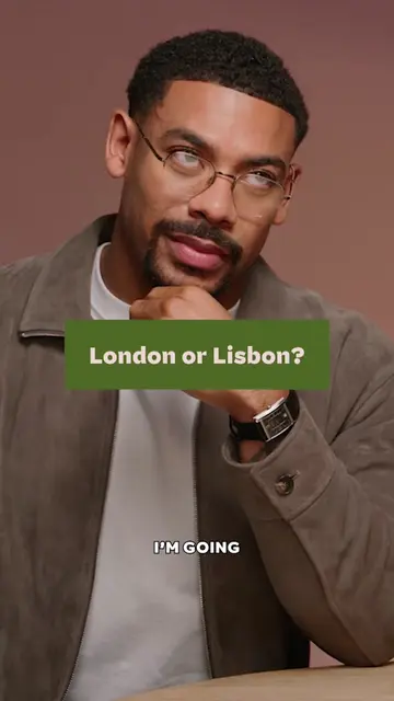London or Lisbon? Aaron Pierre has thoughts. 👀 Where would you rather escape to