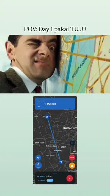 Lagi best apps tuju ni, straight je jalan dia. Waze tak best sebab belok belok #
