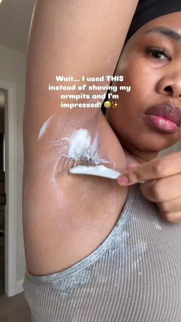 Wait… I used THIS instead of shaving my armpits and I'm impressed! 😭✨ #hairremo