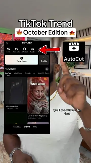 New Trend! TikTok AutoCut Update Feature.#smallcreators #tiktoktips #howtogovira