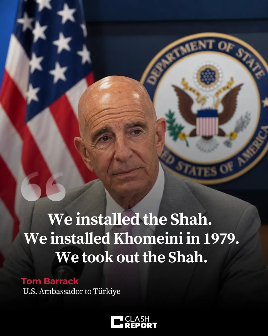 U.S. Ambassador to Türkiye Tom Barrack on Iran: It's very difficult for the aver