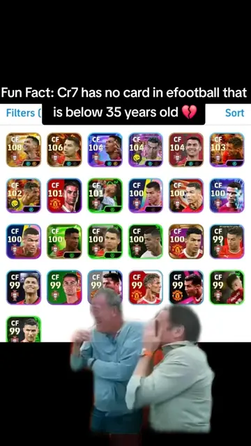 Ronaldo has no card in efootball that is below 35 years old 💔 #efootball #pesmo