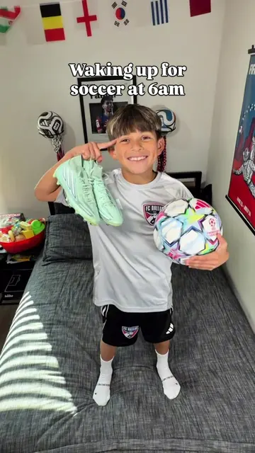 Soccer Saturday means a 6 AM wake-up call! ⚽️☀️ Funny how getting up for school 