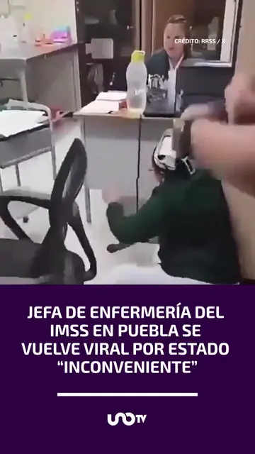 Un video que muestra a una trabajadora de enfermería con dificultades para habla