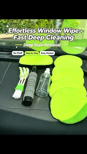 🚗✨ Get a crystal-clear view with this extendable windshield cleaning tool! 🧼 E