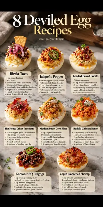 8 deviled egg flavor combinations you need to try! From classic creamy deviled e