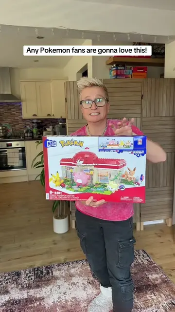 Forest Pokemon Centre play set. Building blocks with moving parts! #Tiktokmademe